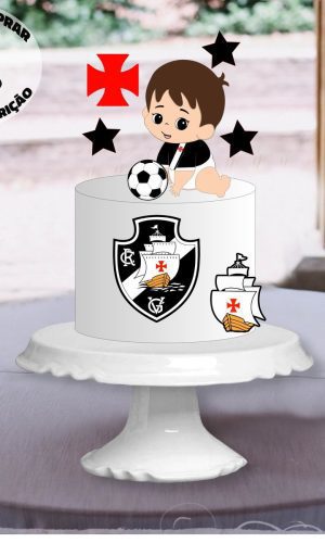 Arquivo de corte topo de bolo futebol Vasco