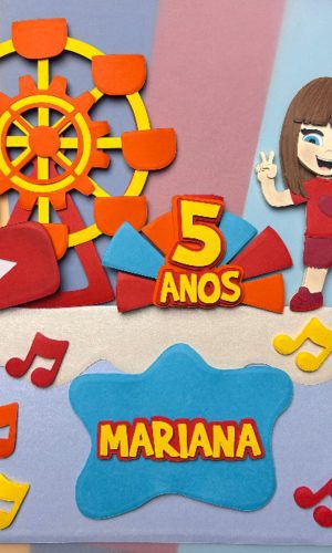 Arquivo de Corte: Topo de Bolo Gi e Luccas Neto Menina 005