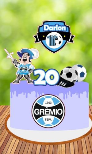 Arquivo de Corte Topo de Bolo Grêmio - Studio e PDF