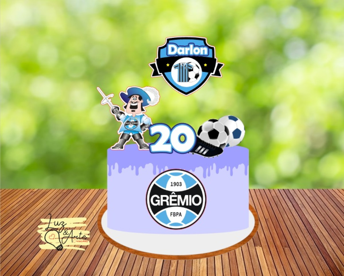 Arquivo de Corte Topo de Bolo Grêmio - Studio e PDF