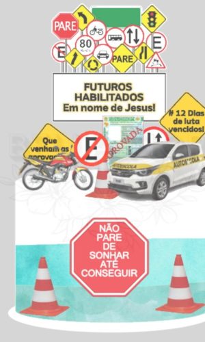 Arquivo de Corte Topo de Bolo Habilitação - Bf
