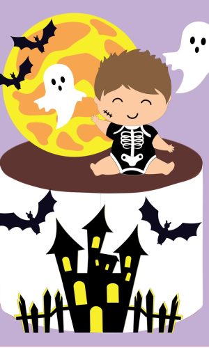 Arquivo De Corte Topo De Bolo Halloween Baby