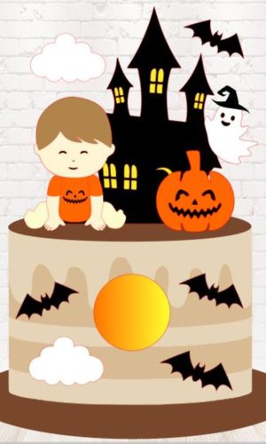 Arquivo de Corte Topo de Bolo Halloween em Camadas 1444