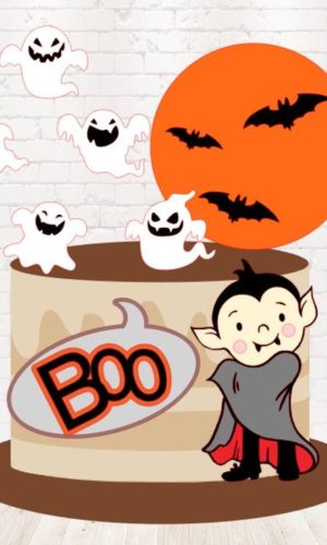 Arquivo de Corte Topo de Bolo Halloween em Camadas 1446