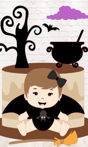 Arquivo de Corte Topo de Bolo Halloween em Camadas 1477
