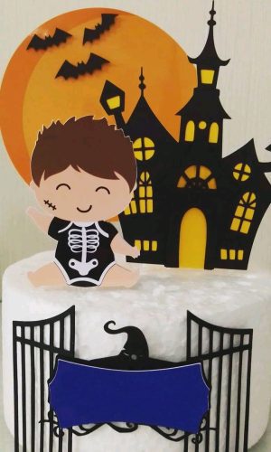Arquivo de Corte Topo de Bolo Halloween em Camadas 806