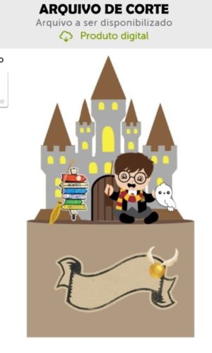 Arquivo de Corte Topo de Bolo Harry Potter Bebê