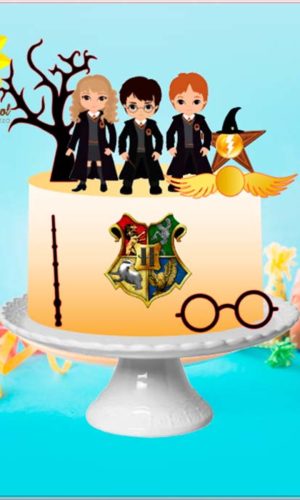 Arquivo de Corte Topo de Bolo Harry Potter-ganhe +3 Produtos