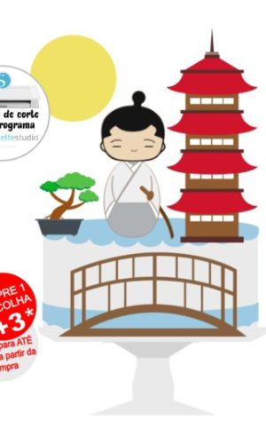 Arquivo de Corte Topo de Bolo Japão - Menino