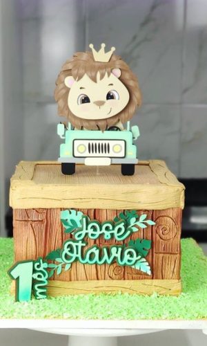 Arquivo de Corte: Topo de Bolo Leãozinho Cute 008