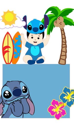 Arquivo de Corte Topo de Bolo Lillo Stitch Baby