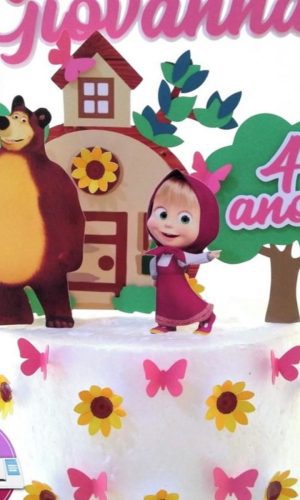 Arquivo de Corte- Topo de Bolo Masha e o Urso 24