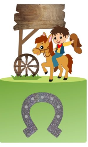 Arquivo de Corte Topo de Bolo Menino Cowboy