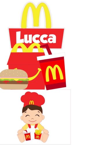 Arquivo de Corte Topo de Bolo Menino Mc Donald