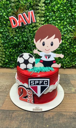 Arquivo de Corte - Topo de Bolo Mesversário Futebol