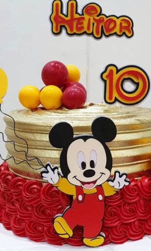 Arquivo de Corte Topo de Bolo Mickey em Camadas 303
