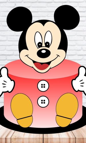 Arquivo de Corte Topo de Bolo Mickey em Camadas #476#