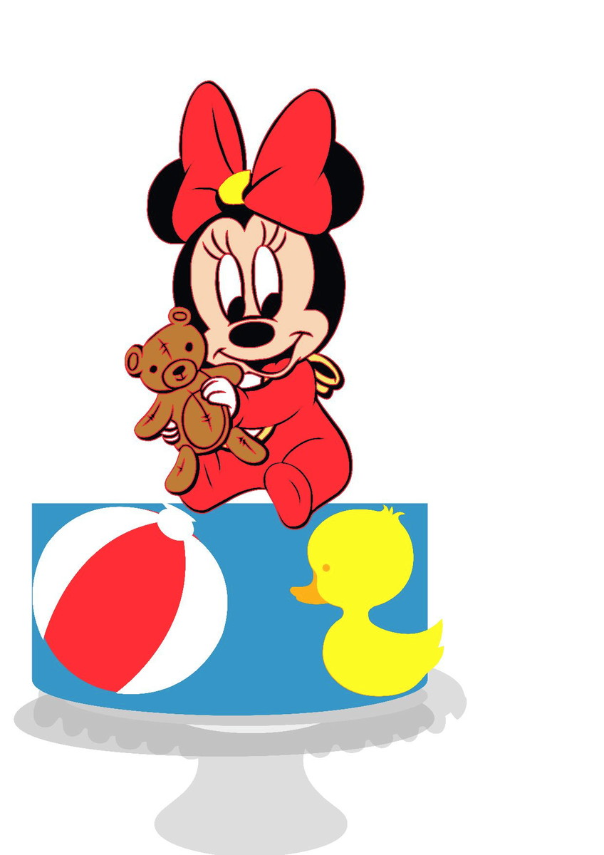 Arquivo de Corte Topo de Bolo Minnie Baby