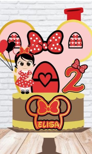 Arquivo de Corte Topo de Bolo Minnie Cute #215#