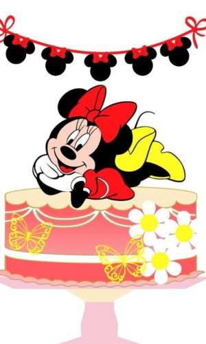 Arquivo de Corte Topo de Bolo Minnie em Camadas #383#
