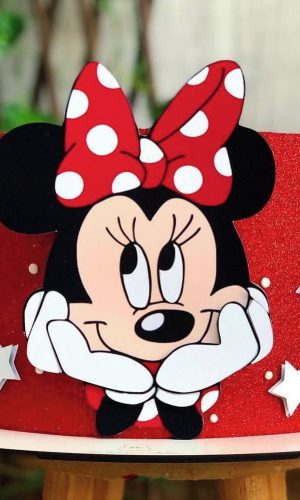 Arquivo de Corte Topo de Bolo Minnie em Camadas #710#