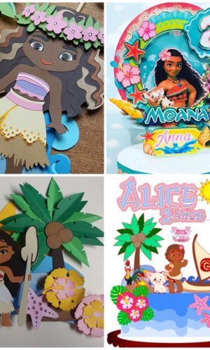 Arquivos de Corte Topos de Bolo Moana
