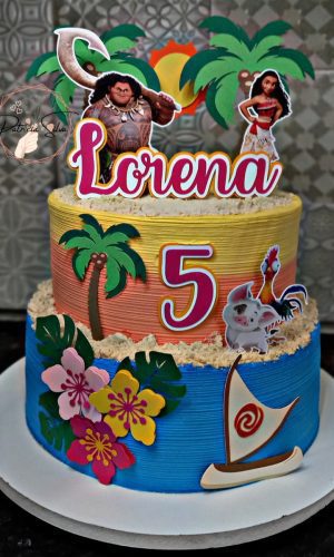 Arquivo De Corte Topo De Bolo Moana Baby/jovem