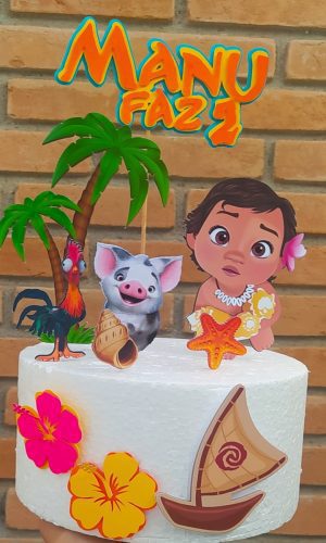 Arquivo de Corte Topo de Bolo Moana Baby
