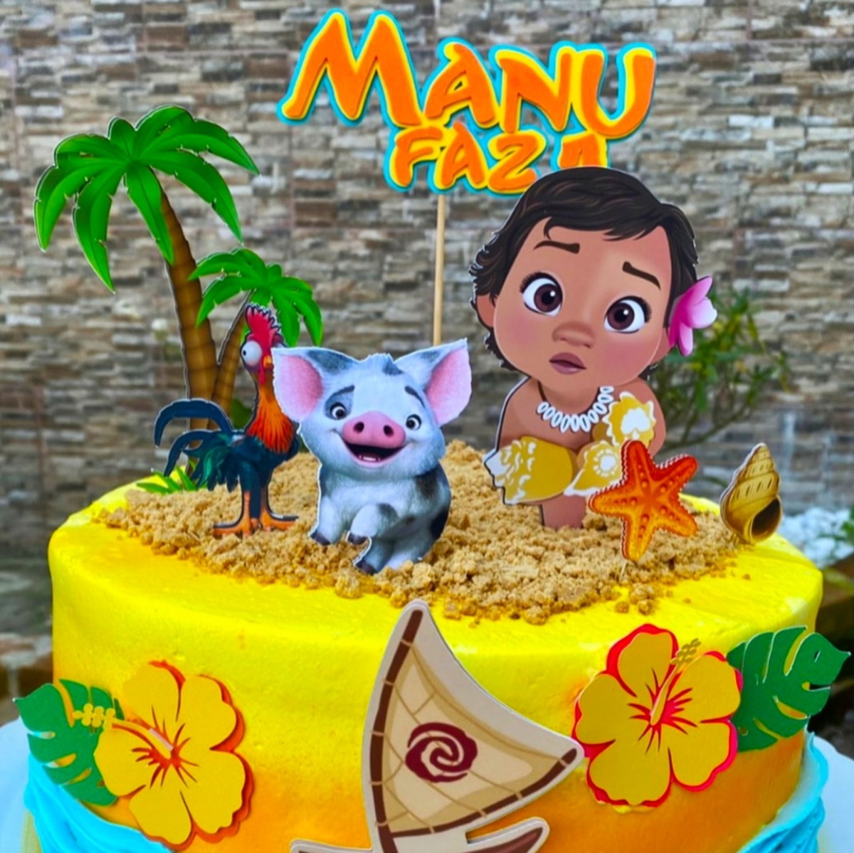 Arquivo de Corte Topo de Bolo Moana Baby - Imagem 4