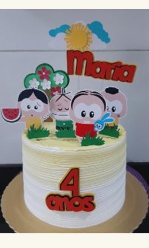 Arquivo de Corte Topo de Bolo Monica Toy Camadas