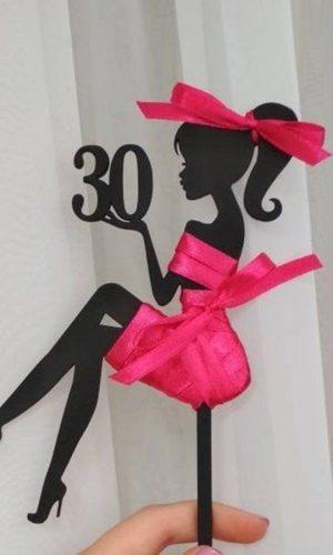 Arquivo de Corte Topo de Bolo Mulher 2