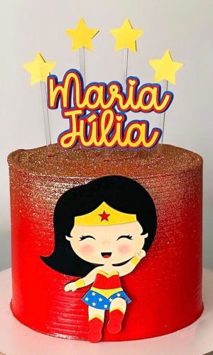 Arquivo de Corte Topo de Bolo Mulher Maravilha #1193#