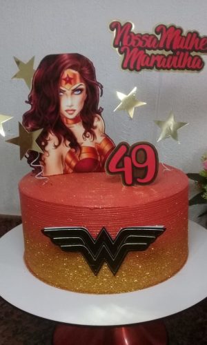 Arquivo De Corte Topo De Bolo Mulher Maravilha Busto