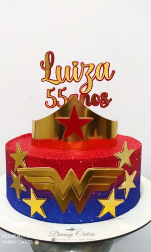 Arquivo de Corte Topo de Bolo Mulher Maravilha