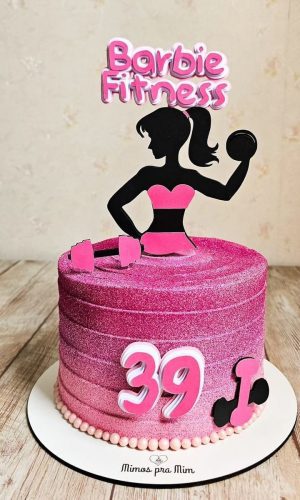 Arquivo de Corte Topo de Bolo Musculação Mulher Fitness