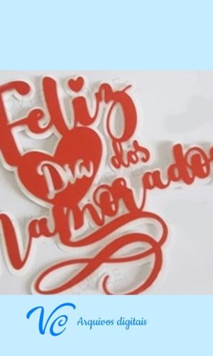 Arquivo de Corte Topo de Bolo Namorados 5