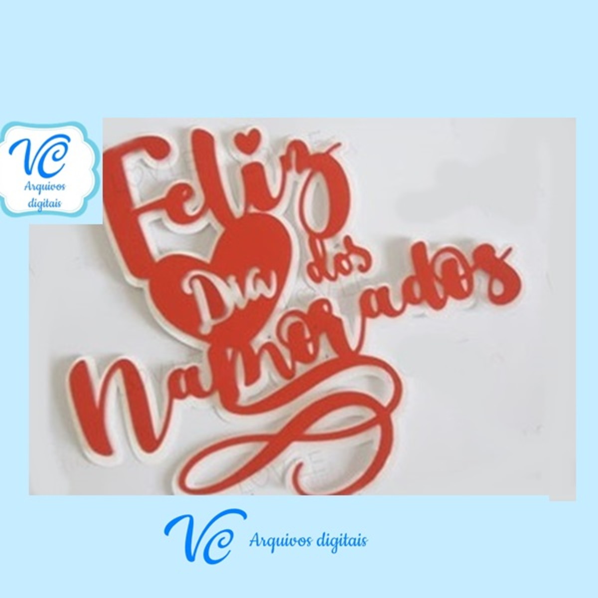 Arquivo de Corte Topo de Bolo Namorados 5