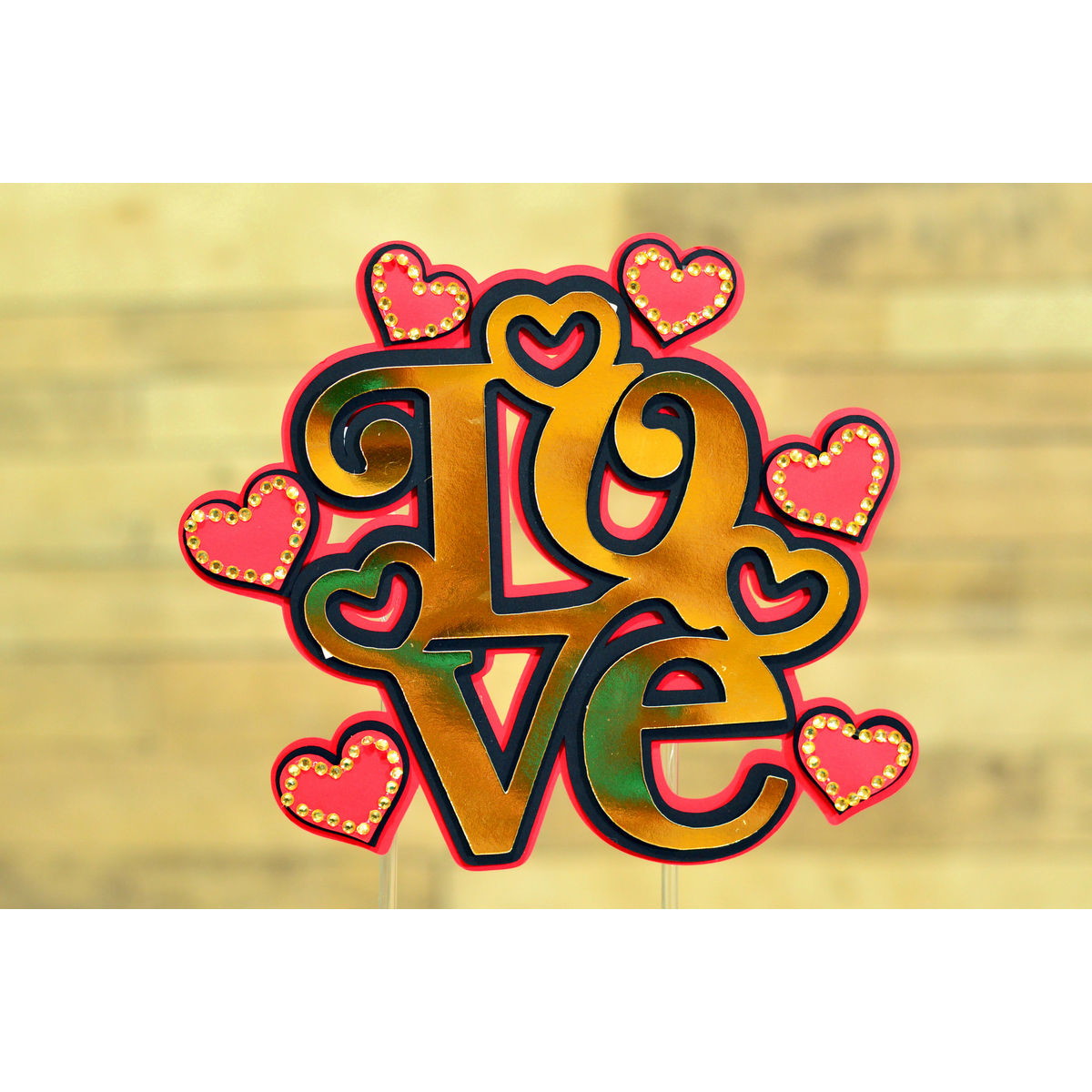 Arquivo de Corte Topo de Bolo Namorados LOVE PDF E STUDIO