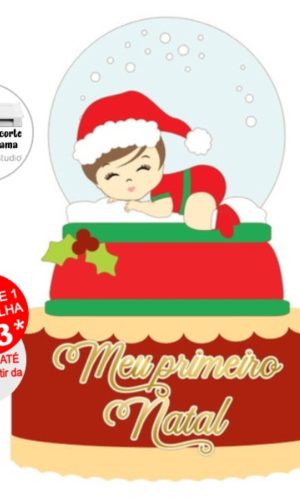 Arquivo de Corte Topo de Bolo Natal Bebê