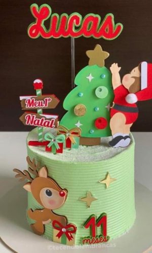 Arquivo de Corte Topo de Bolo Natal Bebe Studio+brinde