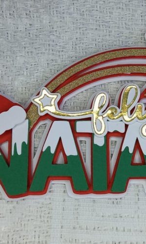 Arquivo de Corte Topo de Bolo Natal em Camadas 909