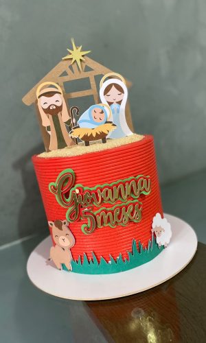 Arquivo de Corte Topo de Bolo Natal - Menino Jesus