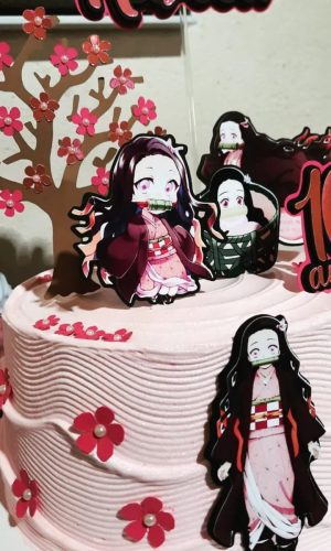 Arquivo de Corte Topo de Bolo Nezuko Anime Kamado