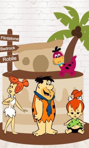 Arquivo de Corte Topo de Bolo os Flintstones Camadas #1723#
