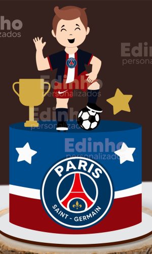Arquivo de Corte Topo de Bolo - Paris Saint Germain