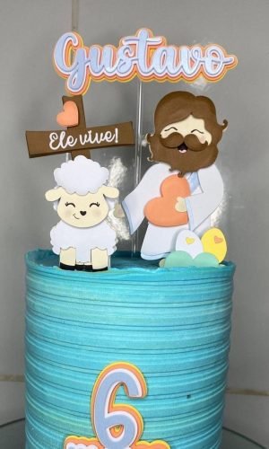 Arquivo de Corte Topo de Bolo Páscoa Cristã #89855#