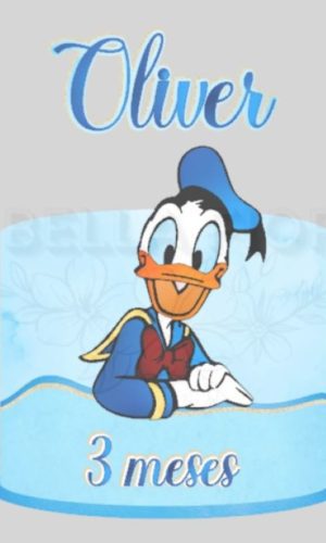 Arquivo de Corte Topo de Bolo Pato Donald Camadas - Bf