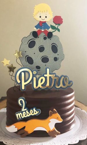 Arquivo de Corte Topo de Bolo Pequeno Príncipe Camadas 481