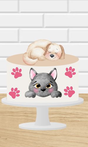 Arquivo de Corte Topo de Bolo Pet Cute