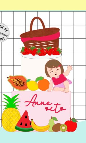 Arquivo de Corte - Topo de Bolo Picnic Baby